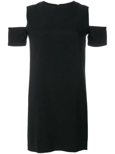 Shop Helmut Lang Dress With Cutout Shoulders In Black