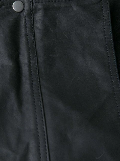 Shop Rick Owens Short 'debussy' Biker Jacket In Black