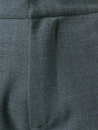 Shop Erika Cavallini 'olive' Flared Trousers In Grey