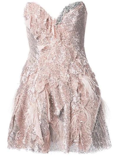 Shop Trash Couture Strapless Full Sequin Mini Dress