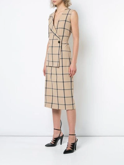 Mon Louise plaid dress