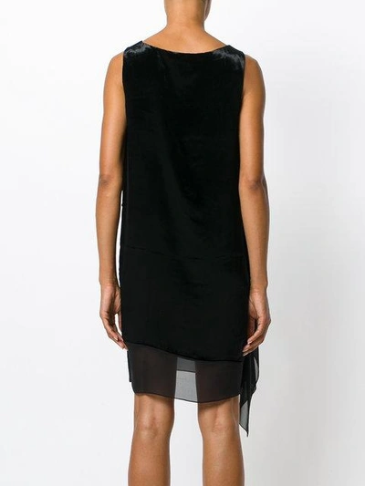 Shop Lanvin Panelled Shift Dress - Black