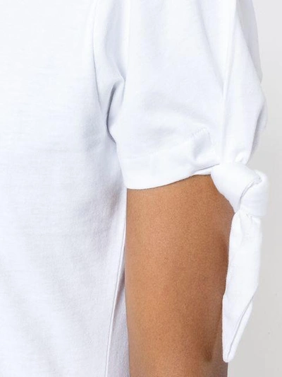 Shop Jw Anderson Tie Knot Detail T In White
