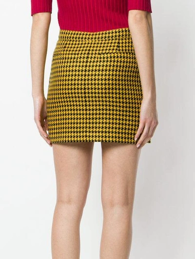Shop Mcq By Alexander Mcqueen Dogtooth Mini Skirt