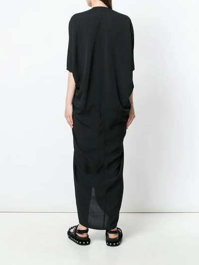 Shop Rick Owens Boxy Wrap Dress