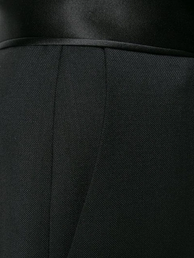 Shop Bottega Veneta High Wasited Suit Trousers In Black