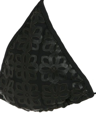 Shop Amir Slama Panelled Triangle Bikini Set In Black