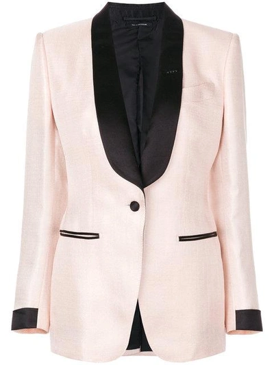 Shop Tom Ford Shawl Lapels Blazer In Pink