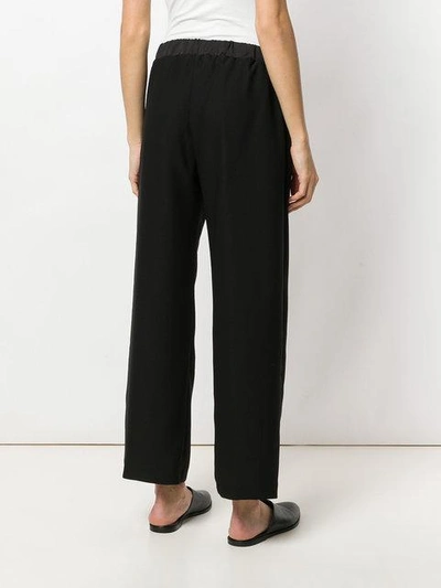 Shop Shirtaporter Flared Tailored Trousers - Black