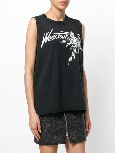 Shop Givenchy World Tour Printed Tank Top In Black