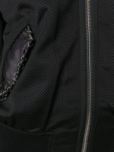 Shop Alexander Wang Mesh Bomber Jacket In Black