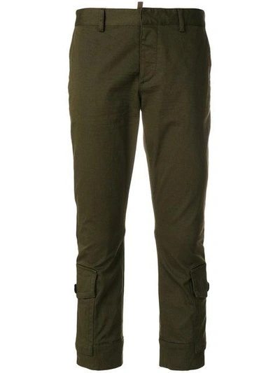 Shop Dsquared2 Cropped Cargo Trousers