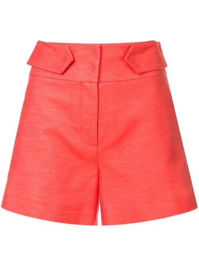 Shop Marina Moscone Klassische Shorts - Rot In Red
