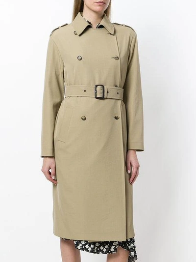Shop Etro Embroidered Trench Coat