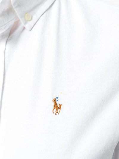Shop Polo Ralph Lauren Button Down Slim-fit Shirt In White