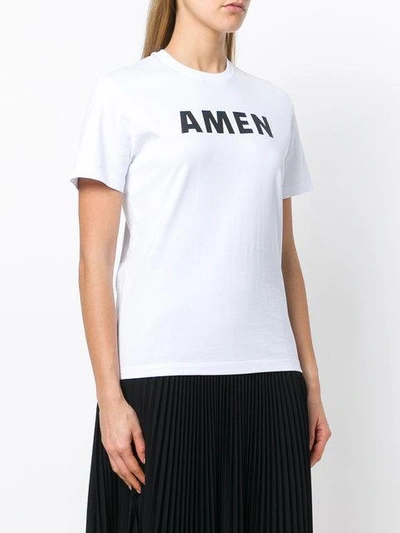 Shop Amen Logo Print T In White