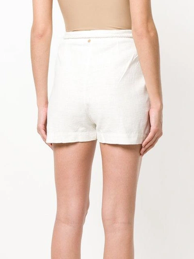 Shop Antik Batik Belted Short Shorts In White