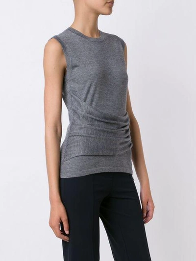 Shop Derek Lam Sasha Sleeveless Top In Grey