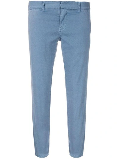 Shop Nili Lotan Stripe Panel East Hampton Trousers - Blue