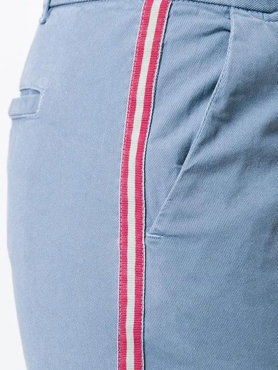 Shop Nili Lotan Stripe Panel East Hampton Trousers - Blue