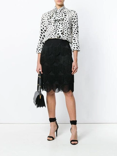 Shop Marc Jacobs Fringed Skirt - Black