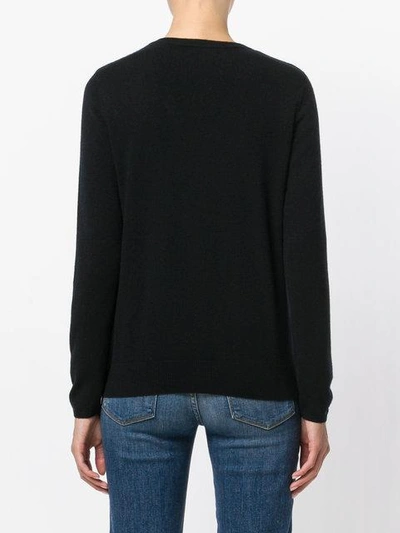 Shop N•peal Cashmere V-neck Cardigan In Black