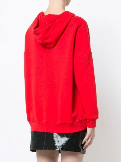Shop Alice And Olivia Alice+olivia Yes Hooded Sweatshirt - Red