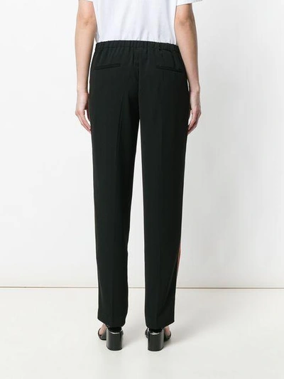 Shop Nil & Mon Striped Detail Trousers - Black