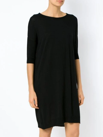 Shop Gloria Coelho Straight Knit Dress - Black