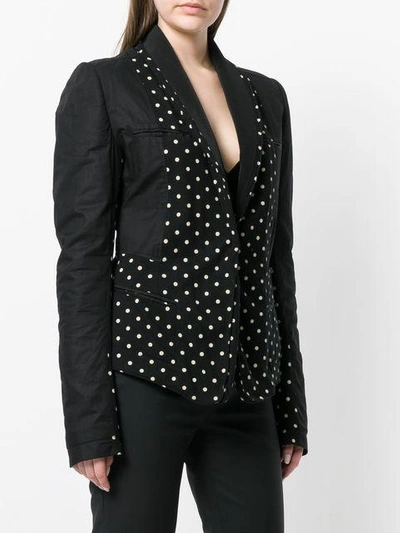 Shop Haider Ackermann Mixed Fabric Blazer In Black