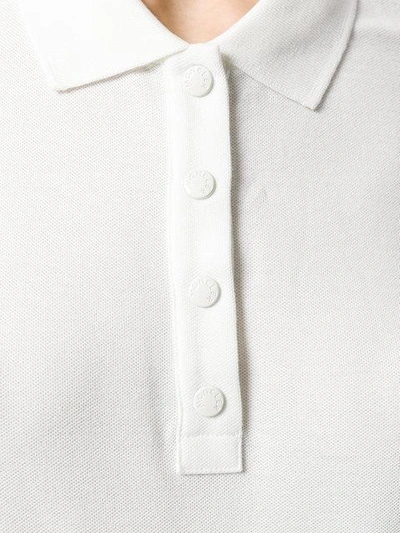 Shop Moncler Classic Polo Shirt In White