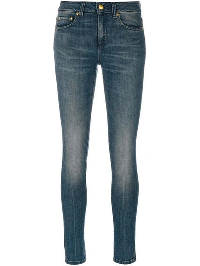 Shop Michael Michael Kors Perry Wash Skinny Jeans In Blue