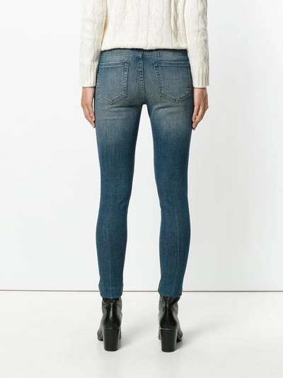 Shop Michael Michael Kors Perry Wash Skinny Jeans In Blue