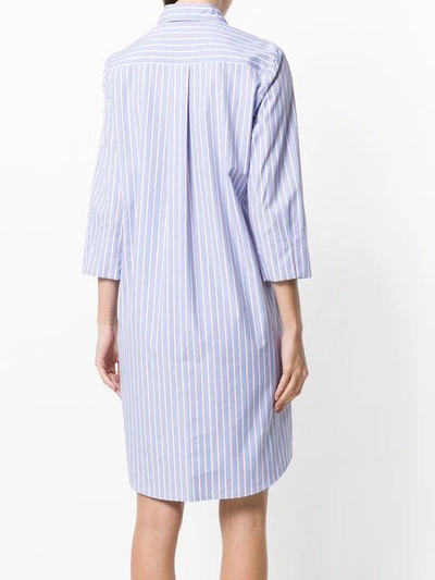 Shop Alberto Biani Striped Shirt Dress - Unavailable In 87