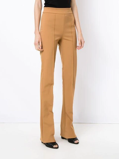 Shop Gloria Coelho High Waist Trousers In Yellow