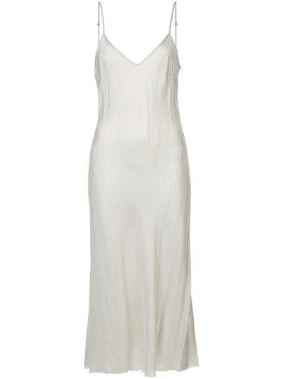 Shop Organic By John Patrick Bias Cut Slip Dress - Grey