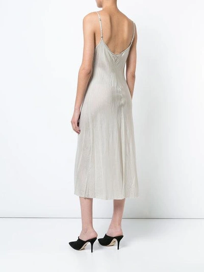 Shop Organic By John Patrick Bias Cut Slip Dress - Grey