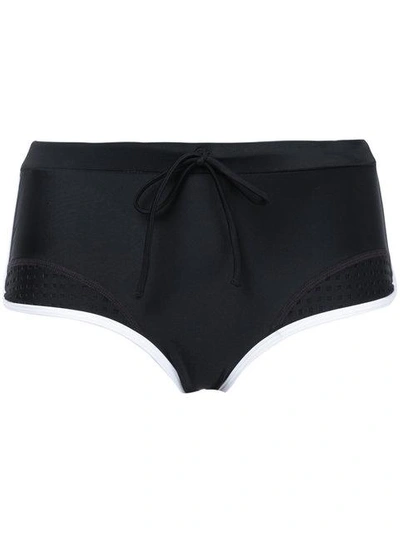 Shop Duskii Waimea Bay Bikini Shorts In Black