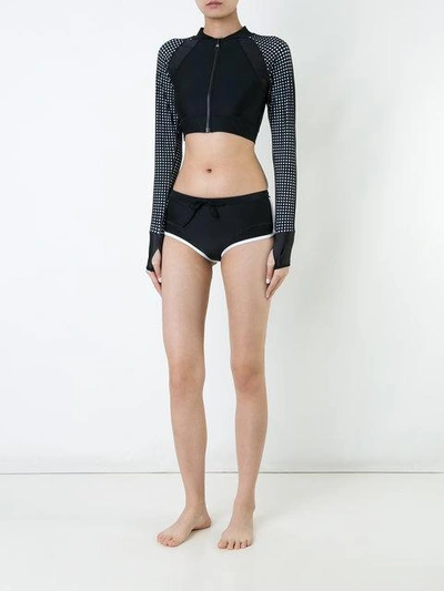 Shop Duskii Waimea Bay Bikini Shorts In Black