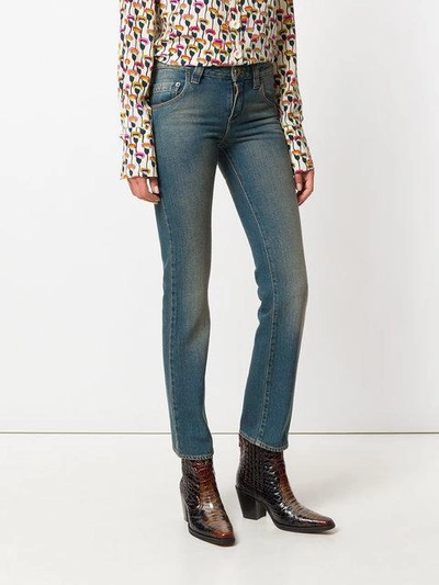 Chloé Cropped Straight Jeans - Blue In Blue