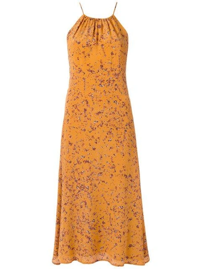 Shop Andrea Marques Midi Dress In Yellow