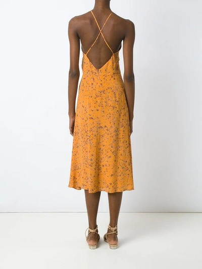 Shop Andrea Marques Midi Dress In Yellow