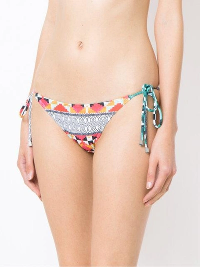 Shop Lygia & Nanny Demi Printed Bikini Bottom In Multicolour