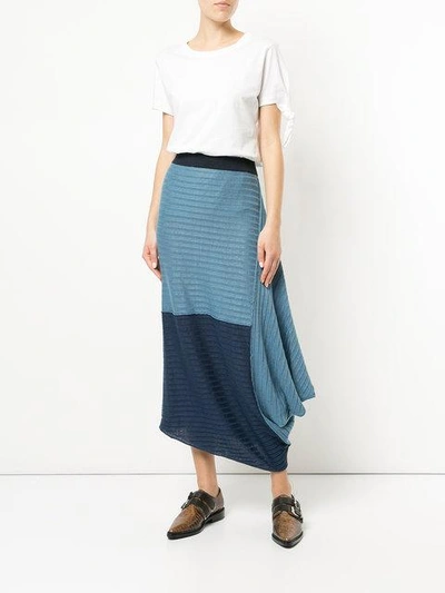 Shop Jw Anderson Infinity Skirt - Blue