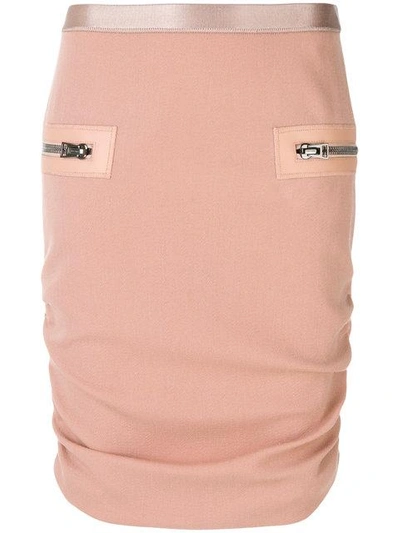 Shop Tom Ford Gathered Sides Skirt In Pink