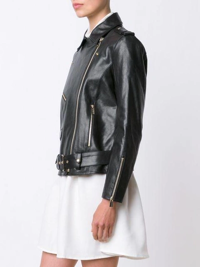 Shop Anine Bing Classic Biker Jacket In Black