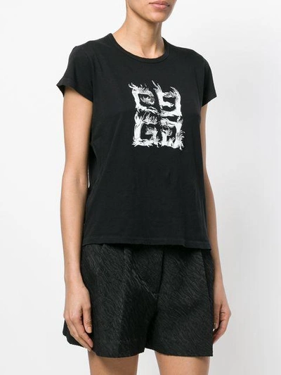 Shop Givenchy Logo Patch T-shirt In Black