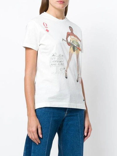 Shop Vivienne Westwood Anglomania Printed T-shirt - White
