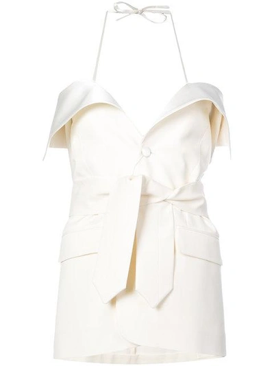 Shop Maison Margiela Fitted Tailored Dress
