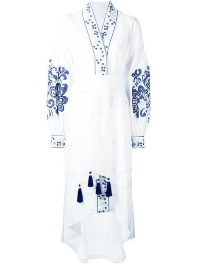 Shop Yuliya Magdych 'berry' Dress In White